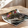 Poster Fleurs contemporaines - Couleurs vives sur graphisme noir et blanc — Vierge - poster-enroullé — passe-partout blanc