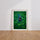 Poster Fleurs de lotus - Douceur d'un lac au petit matin — Vierge - living-room — passe-partout blanc