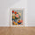 Poster Fleurs en vase - Bouquet d'été aux couleurs joyeuses — Vierge - living-room — passe-partout blanc