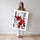 Poster Fleurs rouges - Éclaboussures street art et énergie brute — Vierge - poster-femme-debout — passe-partout blanc