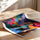 Poster Forêt fantastique - Bois enchanté aux mille couleurs — Vierge - poster-enroullé — passe-partout blanc