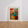 Poster Formes lunaires - Douceur géométrique inspirée du Bauhaus — Vierge - living-room — passe-partout blanc