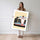 Poster Formule 1 enfant - Bolide graphique aux couleurs pastel — Vierge - poster-femme-debout — passe-partout blanc