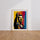 Poster Freddie Mercury - Icône du rock aux couleurs électriques — Vierge - living-room — passe-partout blanc