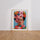 Poster Frida Kahlo - Bouquet floral vibrant et beauté rebelle — Vierge - living-room — passe-partout blanc