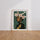 Poster Frida Kahlo - Sérénité fleurie et reflets dorés — Vierge - living-room — passe-partout blanc