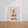 Poster Fusée enfant - Envol vers les étoiles et les grands rêves — Vierge - living-room — passe-partout blanc