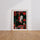 Poster Geisha - Raffinement ancestral et pivoines écarlates — Vierge - living-room — passe-partout blanc