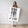 Poster Girafe tête en bas - Noir et blanc graphique et provocant — Vierge - poster-femme-debout — passe-partout blanc