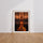 Poster Golden Gate Bridge - Lueurs nocturnes dans la brume — Vierge - living-room — passe-partout blanc