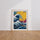 Poster Grande Vague Hokusai - L'estampe japonaise version street art — Vierge - living-room — passe-partout blanc
