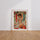 Poster Guerrière japonaise - Katana et esprit ukiyo-e — Vierge - living-room — passe-partout blanc
