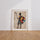 Poster Guerrier africain - Lance, bouclier et fierté zouloue — Vierge - living-room — passe-partout blanc