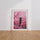 Poster Japon pagode et cerisiers - Douceur rose d'un printemps sans fin — Vierge - living-room — passe-partout blanc