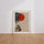 Poster japonais Cérémonie du thé - Soleil rouge et sérénité zen — Vierge - living-room — passe-partout blanc