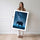 Poster Éléphant sous les étoiles - Silhouette majestueuse et Voie lactée — Vierge - poster-femme-debout — passe-partout blanc