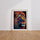 Poster Lion Pop Art - Le roi des animaux en couleurs vibrantes — Vierge - living-room — passe-partout blanc