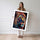 Poster Lion Pop Art - Le roi des animaux en couleurs vibrantes — Vierge - poster-femme-debout — passe-partout blanc