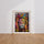 Poster Lion street art - L'esprit rebelle des murs de la ville — Vierge - living-room — passe-partout blanc
