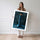 Poster Macarons bleus - L'audace d'une note orangée — Vierge - poster-femme-debout — passe-partout blanc