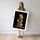 Poster Macarons gourmands - Douceurs pastel d'une pâtisserie française — Vierge - poster-femme-debout — passe-partout blanc