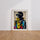 Poster Mode urbaine - Portrait pop et typographies colorées — Vierge - living-room — passe-partout blanc