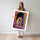 Poster Mosquée multicolore - Spiritualité lumineuse et colorée — Vierge - poster-femme-debout — passe-partout blanc