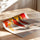 Poster mural Afrique - Silhouettes au soleil levant et couleurs de terre — Vierge - poster-enroullé — passe-partout blanc