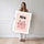 Poster mural Chatte rose - Douce amie pour chambre de fillette — Vierge - poster-femme-debout — passe-partout blanc