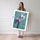 Poster mural Orchidées violettes - Élégance fleurie sur fond turquoise — Vierge - poster-femme-debout — passe-partout blanc