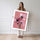 Poster mural Pavots roses - Tendresse fleurie sur fond poudré — Vierge - poster-femme-debout — passe-partout blanc