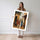 Poster mural Village africain - Instants de vie sous le soleil — Vierge - poster-femme-debout — passe-partout blanc