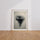 Poster Ondes d'eau - Sérénité à l'encre de Chine noir et blanc — Vierge - living-room — passe-partout blanc