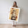 Poster Paresseux d'automne - Quatre sourires blottis dans les feuilles — Vierge - poster-femme-debout — passe-partout blanc