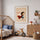 Poster personnalisé enfant super-héros prénom Lucas cape rouge aquarelle décoration chambre garçon — passe-partout blanc