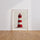 Poster Phare rouge - Un vent de large sur vos murs — Vierge - living-room — passe-partout blanc