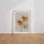 Poster Pissenlits dorés - Douceur d'un souffle de vent — Vierge - living-room — passe-partout blanc