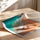 Poster Plage paradisiaque - Sable blanc et eaux turquoise vues du ciel — Vierge - poster-enroullé — passe-partout blanc