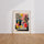 Poster Plantes en pot - Fraîcheur pop aux fruits exotiques — Vierge - living-room — passe-partout blanc