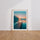 Poster Pont sur lac - Douceur d'un paysage au repos — Vierge - living-room — passe-partout blanc