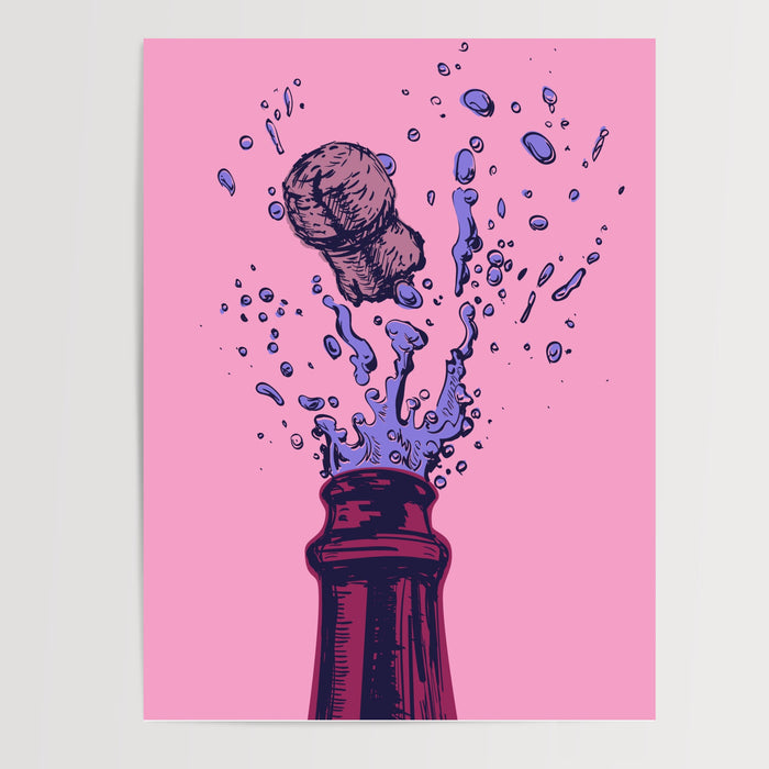 Poster Pop Art cuisine - Explosion de couleurs et de bonne humeur — Vierge - poster-presentation-produit