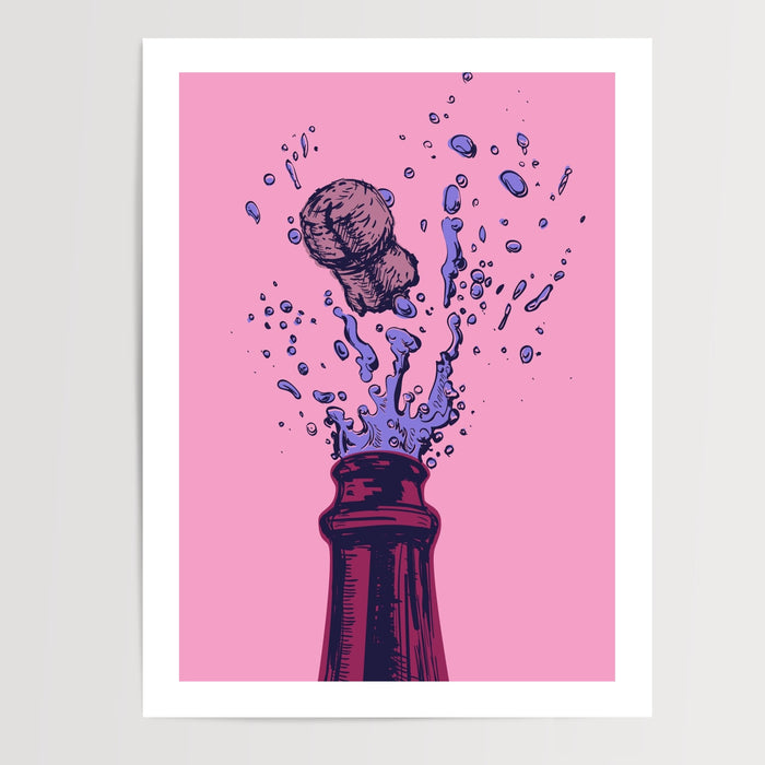 Poster Pop Art cuisine - Explosion de couleurs et de bonne humeur — Vierge - poster-presentation-produit — passe-partout blanc