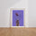 Poster Pop art violet - Une cuisine pleine d'énergie et de gaieté — Vierge - living-room — passe-partout blanc