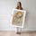 Poster Portrait féminin - Douceur pastel et sérénité minimaliste — Vierge - poster-femme-debout — passe-partout blanc