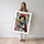 Poster Princesse street art - Portrait rebelle aux couleurs éclatantes — Vierge - poster-femme-debout — passe-partout blanc