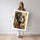 Poster Profil de reine africaine - Or ancestral et motifs wax — Vierge - poster-femme-debout — passe-partout blanc