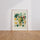 Poster Raisin vert et citron - Fraîcheur acidulée d'un été en cuisine — Vierge - living-room — passe-partout blanc