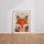 Poster Renard endormi - Tendresse étoilée et douceur apaisante — Vierge - living-room — passe-partout blanc