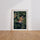 Poster Renard - Regard mystérieux caché sous les feuilles — Vierge - living-room — passe-partout blanc
