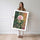 Poster Rose à l'huile - Douceur d'un jardin au soleil couchant — Vierge - poster-femme-debout — passe-partout blanc